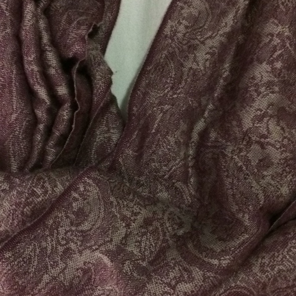 Purple and Silver Paisley Scarf ✨